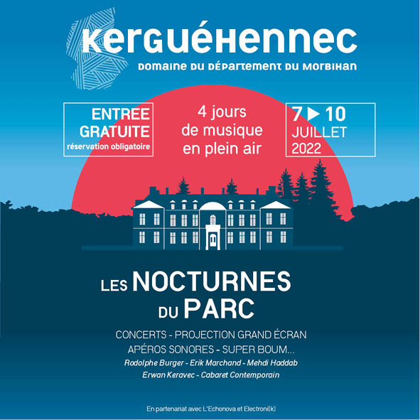 Visuel de l'affiche des Nocturnes du Parc 2022.
