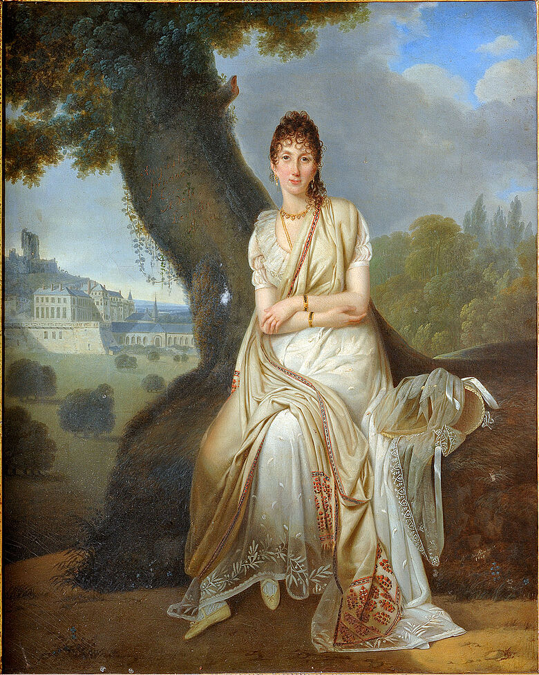 Portrait peint d'Elisabeth de Montmorency - Duchesse de Rohan